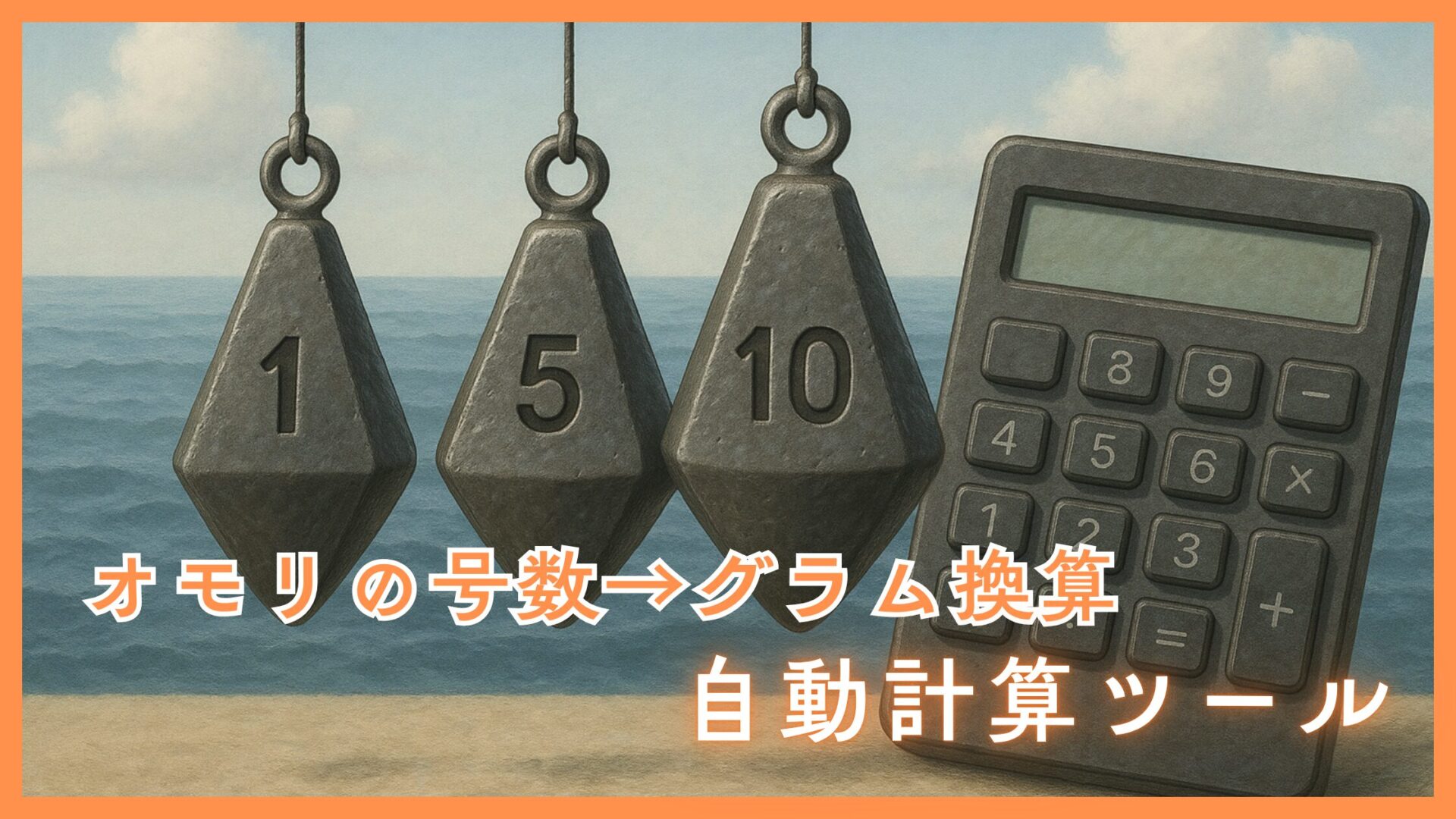 【自動計算ツール】釣りのおもりの号数をグラムに変換|早見表つきで初心者も安心! - つりはる〜釣り情報発信メディア〜