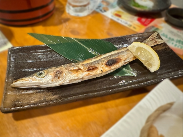 カマスの塩焼き