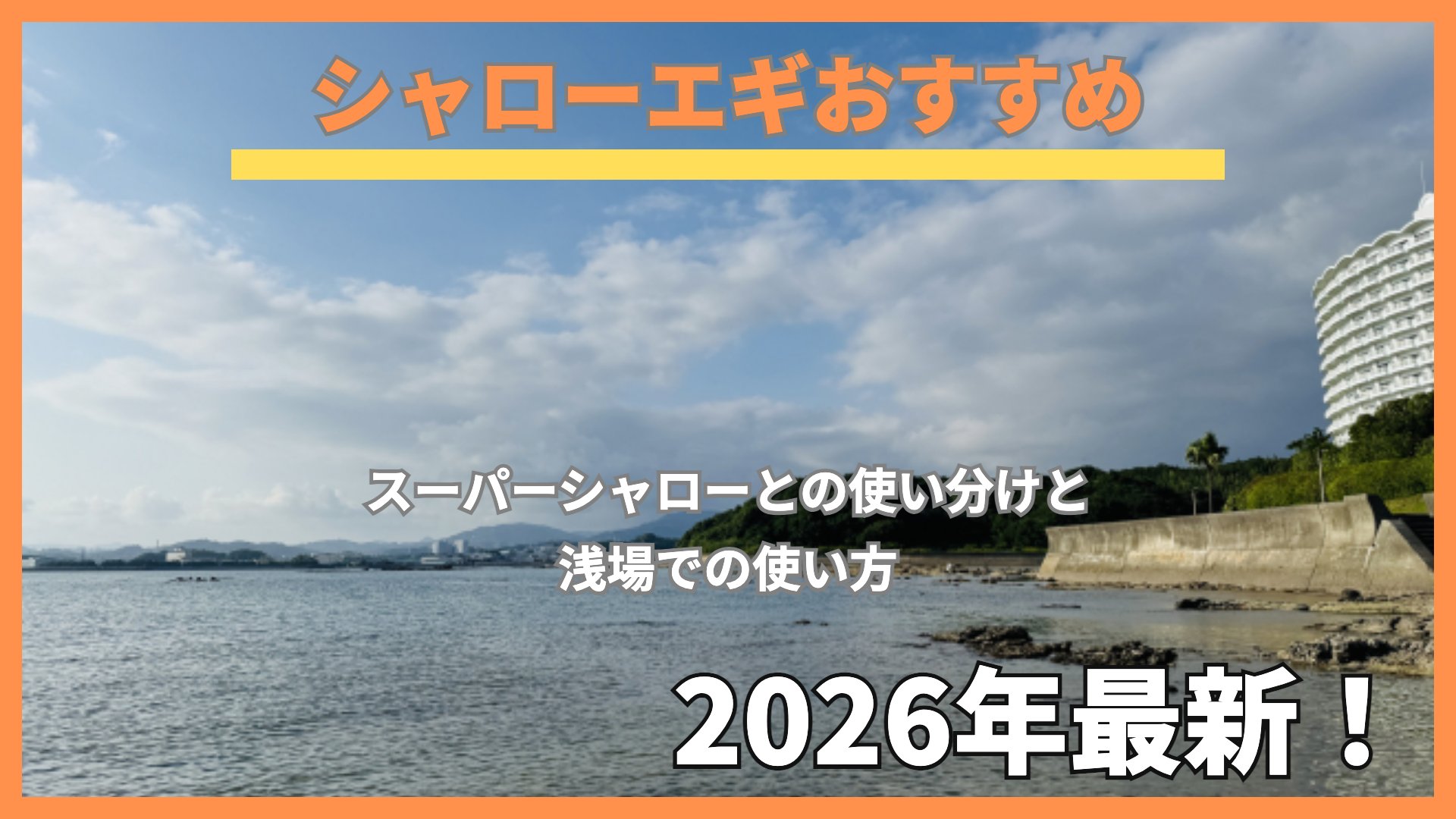 遠浅の岩礁帯と護岸が続く海岸